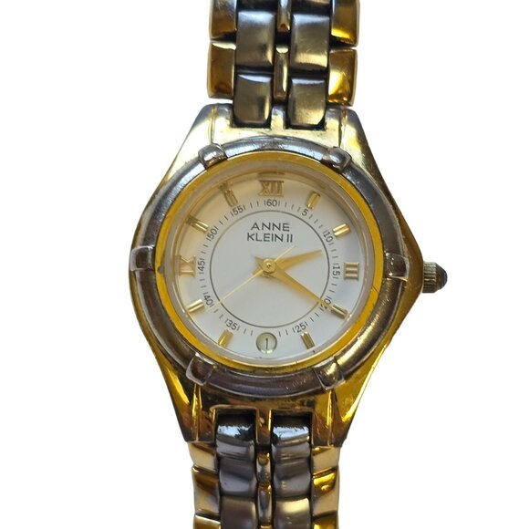 Anne Klein II 10/1708-9 Women's Two-Tone Stainless Steel 24mm Watch Thai Mvmt - Picture 1 of 11
